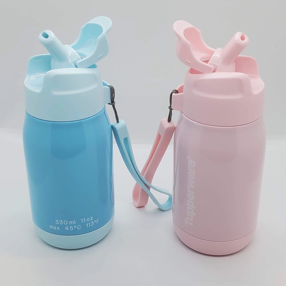 NEW Tupperware Thermal Bottles | 330ml One Pink and One Blue